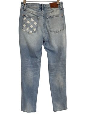 Judy Blue American Flag Star Pocket Boyfriend Jeans Women’s Size 5/27 JB88723LT